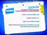 ZOOM IN - Coloquio internacional 'Pierre Bourdieu 10 años después'