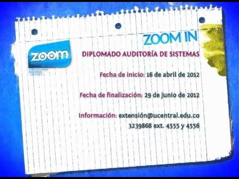 ZOOM IN - Diplomado en auditoría de sistemas