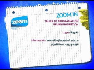 ZOOM IN - Taller de programación neurolingüística
