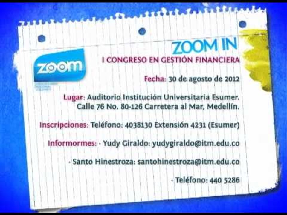 ZOOM IN - I Congreso en gestión financiera