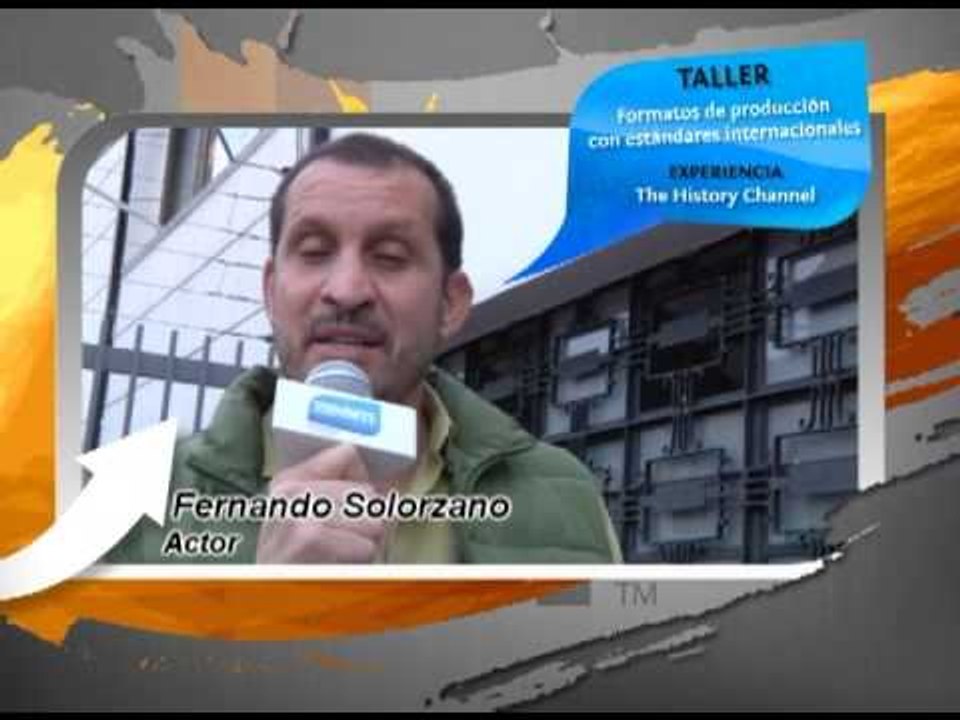 Fernando Solorzano invita al Taller de Formatos de Producción con Estándares Internacionales