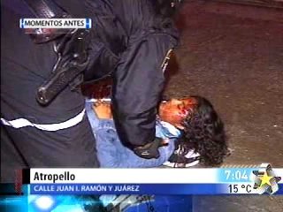 Camión atropella a mujer (Fuertes Imagenes)