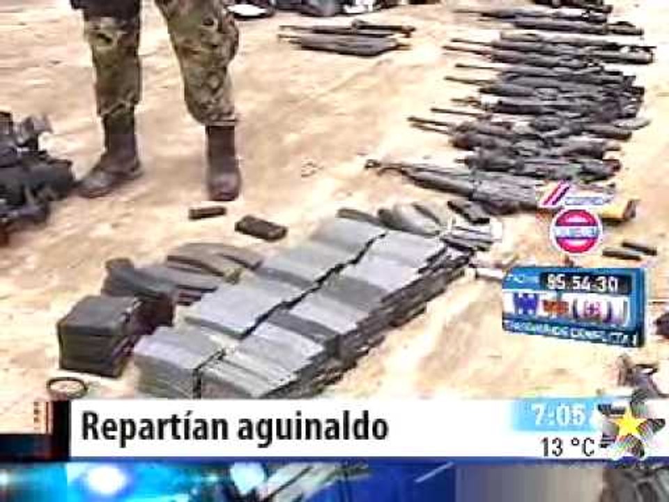 Repartían aguinaldo en quinta