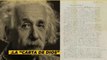 Internacional | Carta de Einstein que niega existencia de Dios será subastada en mínimo 1 mdd