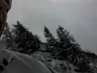 Tibo descend piste noir avoriaz