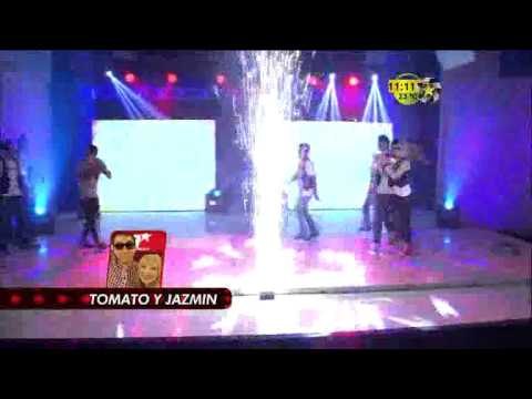 Jazmin y Tomato Bailan en Premios Fama
