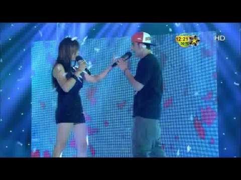 El sargento y Nataly cantan en fama