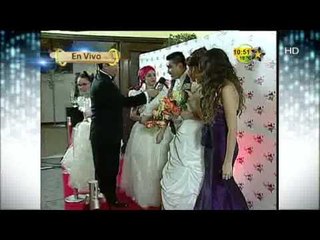 La llegada de los Novios al Salòn