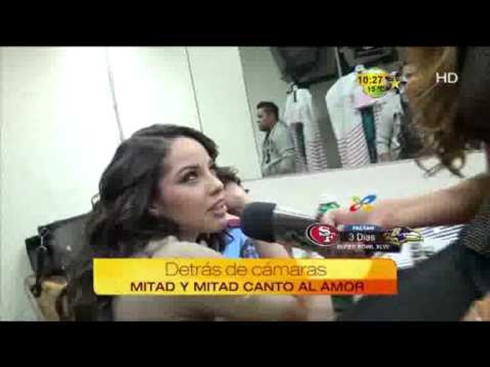 Detrás de Camaras de Mitad y Mitad canto al amor
