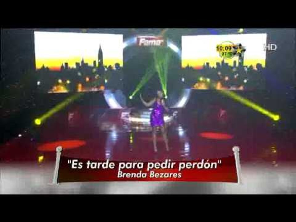 Brenda Bezares canta "Es tarde para pedir perdón"
