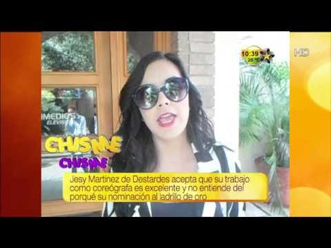 Jesy martínez de Destardes algo molesta