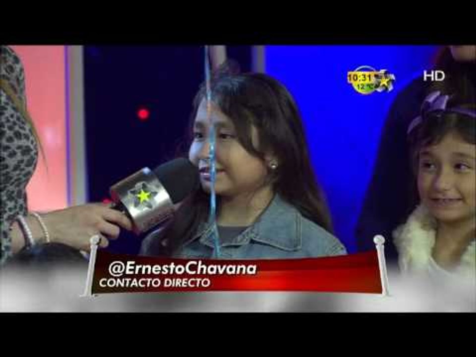 La Hija de Ernesto Chavana nos canta en Premios Fama