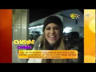 July nos platica sobre sus planes de sacar un disco