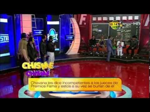 Chavana se molesta en Premios Fama