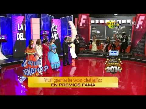 Yuli gana la voz del año en Premios Fama