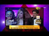 La Chica enmascarada se sintió mal en premios fama