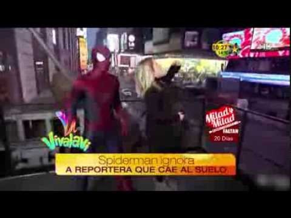 Spider-man ignora a reportera