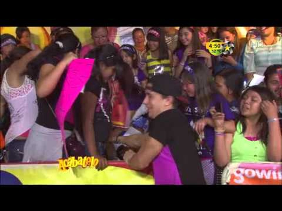 Brandon Meza y su público