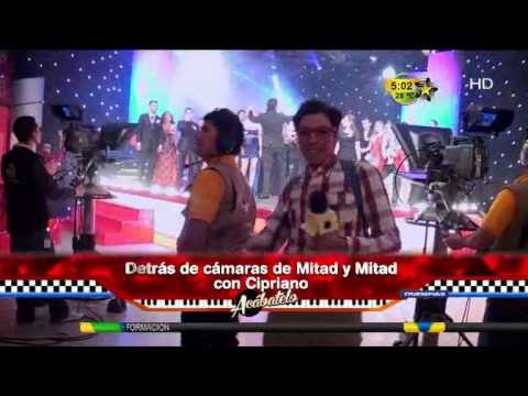 Detrás de cámaras de Mitad y Mitad con Cipriano (¿Donde es Mitad y Mitad?)