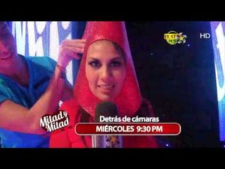 Detrás de cámaras de Mitad y Mitad con Yaret