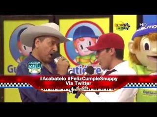 por primera vez snuppy canta con su padre en acábatelo track1