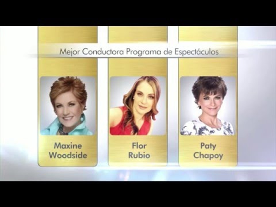 Nominación Conductora Programa de Espectáculos
