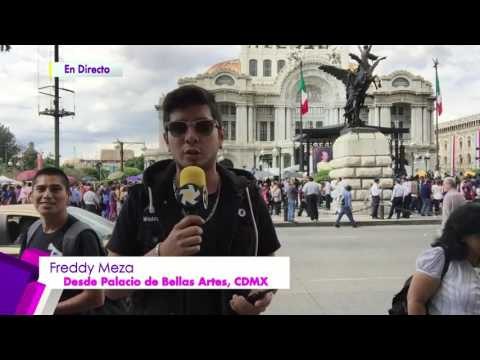 Freddy Meza desde el palacio de bellas artes