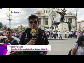 Freddy Meza desde el palacio de bellas artes