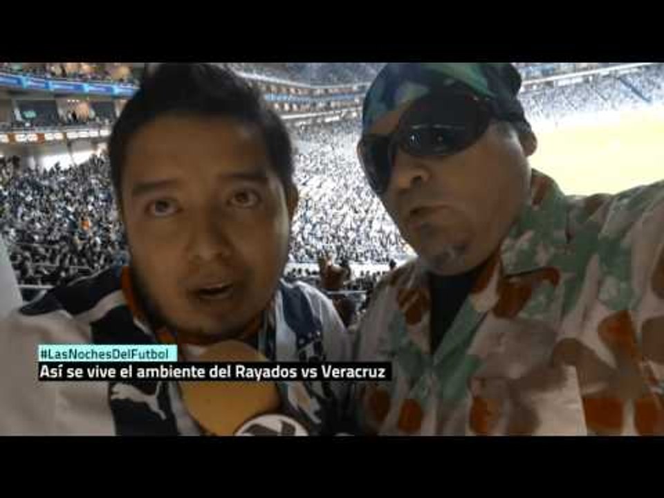 Así se vive el ambiente del partido de Rayados vs Veracruz