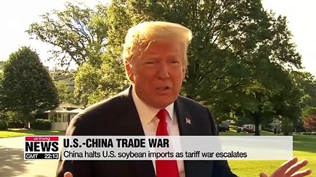 China halts U.S. soybean imports as tariff war escalates