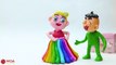 Funny Play Doh Stop Motion Baby NEW RAINBOW DRESS  Play Doh Cartoons For Kids