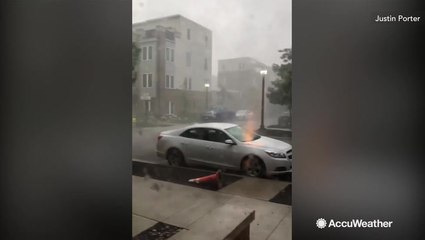 Surprise storm lets loose a barrage of rain