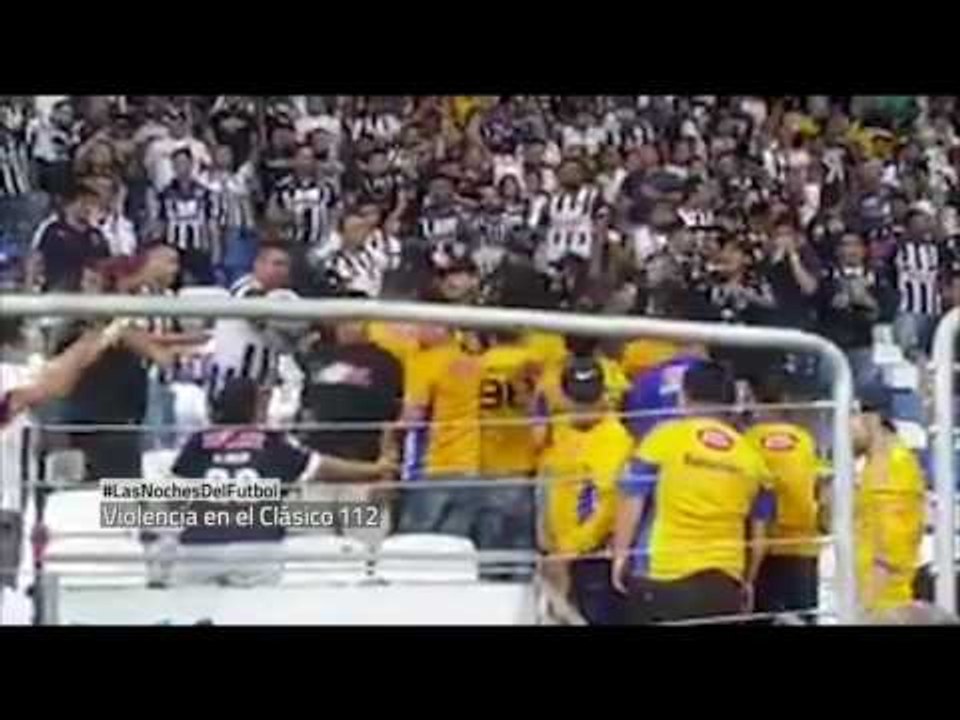 Los golpes en el estadio de Rayados