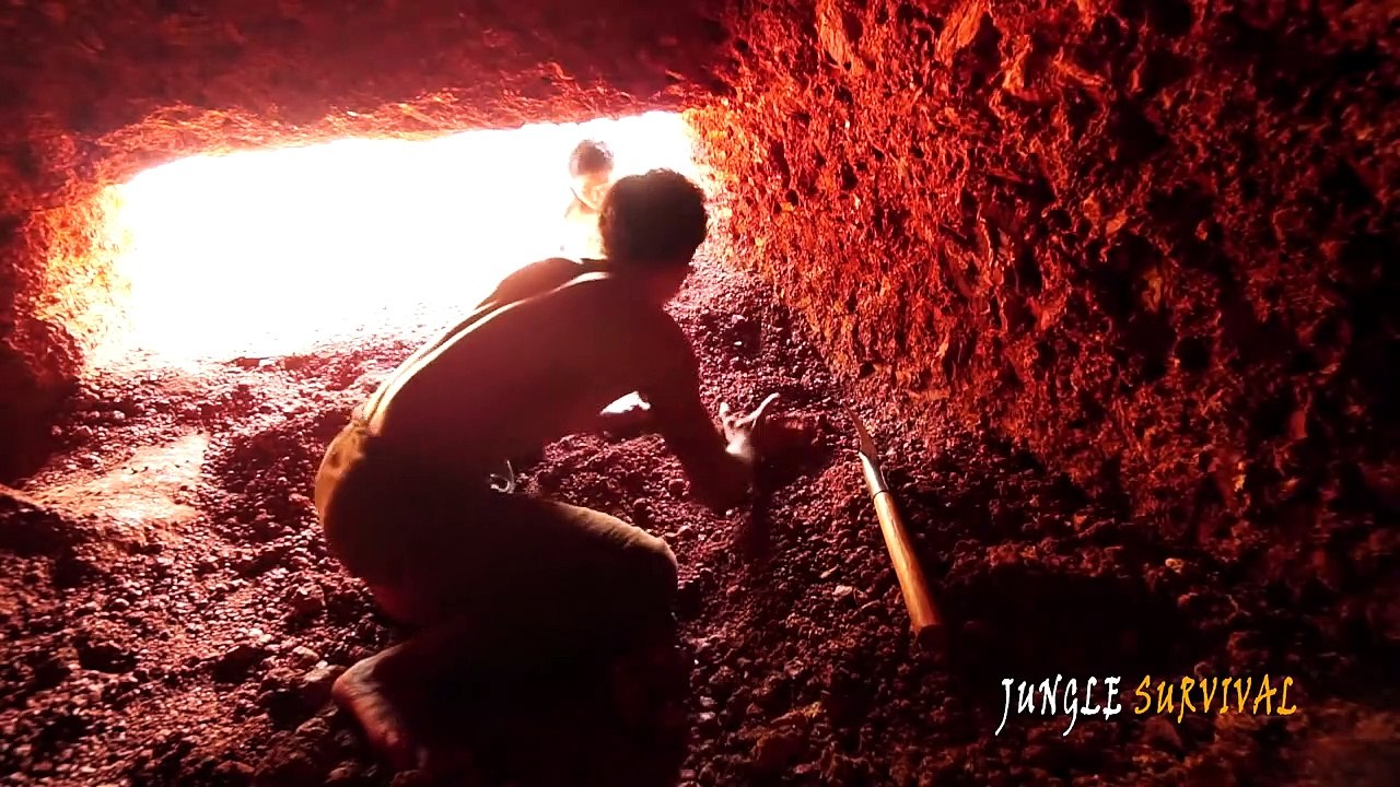 Dig Mountain To Build Cave House and Cave Swimming Pool Part2