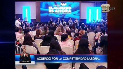 Vicepresidente presentó acuerdo por la competitividad laboral