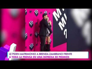 Le piden matrimonio a Brenda Zambrano