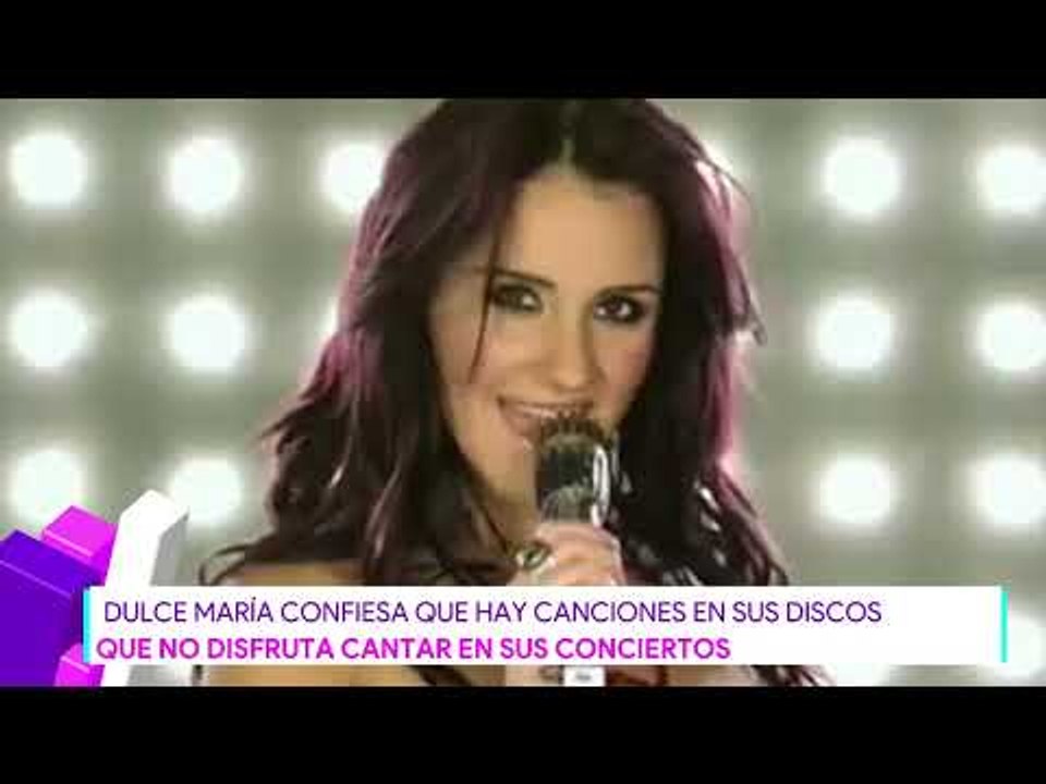 Dulce María confiesa que hay canciones que no disfruta cantar | Destardes