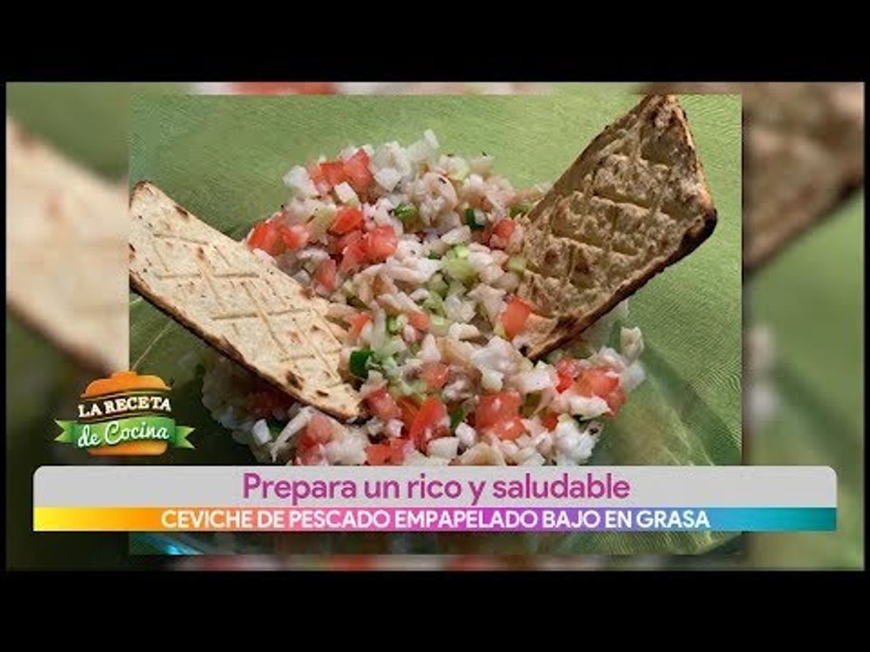 Ceviche de pescado empapelado en grasa | Vivalavi