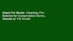 About For Books  Cleaning (The Science for Conservators Series, Volume 2)  For Kindle