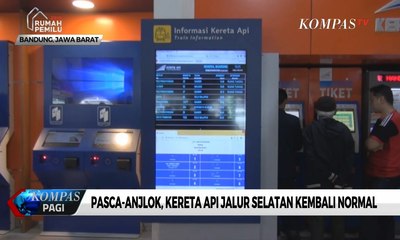 Pasca-anjlok, Kereta Api Jalur Selatan Kembali Normal