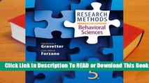 [Read] Research Methods for the Behavioral Sciences  For Online