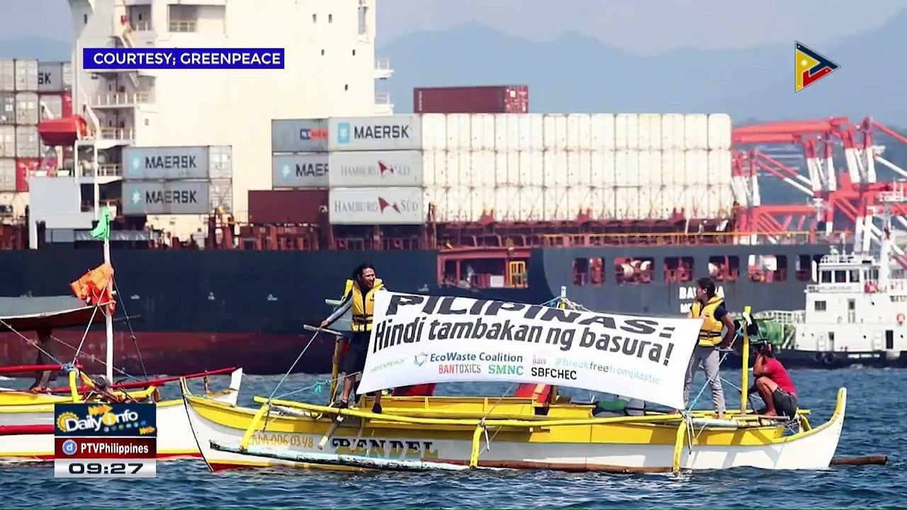 Barkong naghakot ng basura ng Canada, nakaalis na