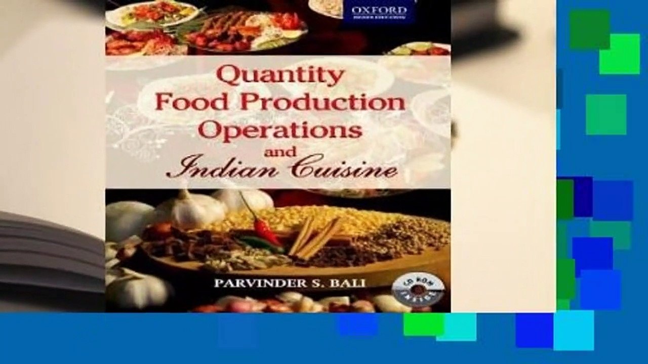 Online Quantity Food Production Operations and Indian Cuisine [With CDROM]  For Kindle