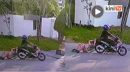 Kejam...warga emas disamun, diseret peragut motor