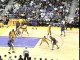 NBA BASKETBALL - Shaq sends Vince carter to the floor