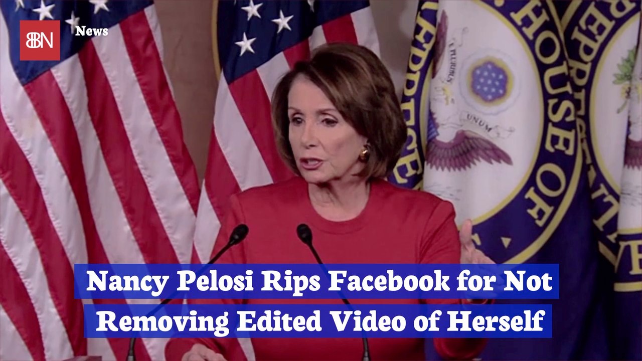 Nancy Pelosi Is Angry At Facebook
