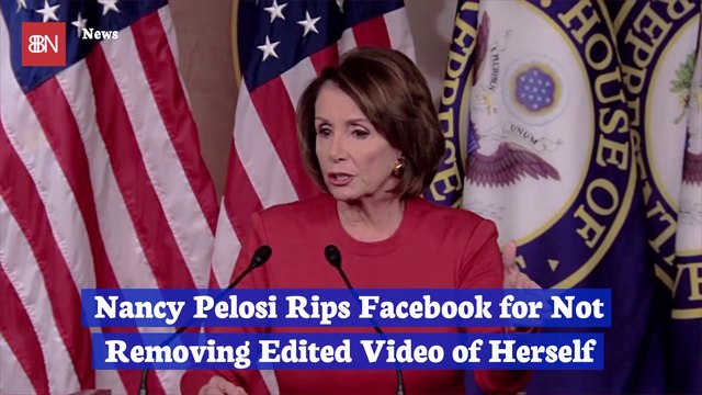 Nancy Pelosi Is Angry At Facebook