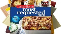 About For Books  Taste of Home Most Requested Recipes: 633 Top-Rated Recipes Our Readers Love!