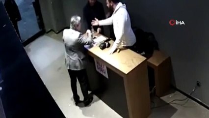 Patrondan çalışanlarına “ayağa kalkmadın” dayağı