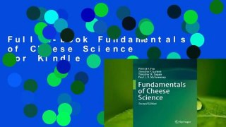 Full E-book Fundamentals of Cheese Science  For Kindle